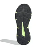 Championes de running Adidas Galaxy Star, color verde neón con detalles en negro. Presentan exterior de malla transpirable, mediasuela con tecnología Cloudfoam para mayor amortiguación y cierre con cordones.