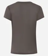 Remera deportiva de manga corta y cuello redondo, confeccionada en tejido de poliamida con textura tipo crepé. Presenta un estampado frontal con la palabra 'Sporty' en acabado de gel.