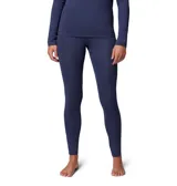 Calza térmica deportiva Columbia Midweight Stretch Omni-Heat en color azul marino, de diseño ajustado y elástico, con tecnología Omni-Wick para control de humedad y costuras planas.