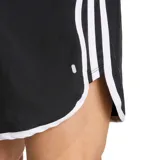 Short deportivo Adidas Run Ess M20 M para hombre, color negro con detalles en blanco en los bordes y el logo de la marca.