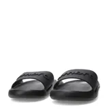 Sandalias tipo chinela de la marca Umbro, modelo Twise, en color negro. Presentan una banda ancha superior con el logo de la marca en relieve y una suela ergonómica texturizada.