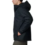 Campera impermeable Columbia Hikebound II Insulated Jacket de color negro, con capucha ajustable, cierre frontal con cremallera y solapa de velcro. Cuenta con bolsillos laterales y en el pecho con cierre, tecnología térmica reflectante Omni-Heat y costuras selladas Omni-Tech.