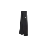Pantalón de tracksuit Adidas Teamgeist de color negro, corte holgado y pierna ancha. Cuenta con cintura elástica y detalles de pedrería (rhinestones) a lo largo de los laterales.