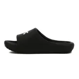 Chanclas Diadora modelo Sand de color negro, con diseño deslizante, perforaciones laterales para ventilación y el logo de la marca en blanco en la tira superior.