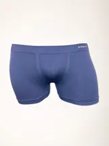 Boxer gris de microfibra sin costuras, confeccionado en poliamida y elastano.