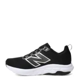 Championes de running New Balance modelo 460, color negro con detalles plateados. Presentan una parte superior de malla transpirable, el logo N característico en los laterales y una suela de amortiguación blanca.