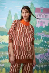 Aros colgantes de acero quirúrgico hipoalergénico, con forma de doble gota.