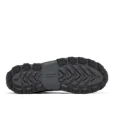 Botas de trekking Columbia Transverse Hike impermeables, de color negro con suela gris, diseñadas para senderismo y actividades al aire libre.