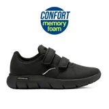 Championes deportivos Joma modelo C500 Lady, color negro, con cierre de doble velcro. Confeccionados en una sola pieza de material sintético con tecnología One Piece para mayor ligereza y menor cantidad de costuras. Incluyen entresuela de phylon seccionada para mayor flexibilidad y suela antideslizante con tecnología Slip-Resistant.