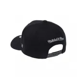 Gorra Mitchell & Ness color azul, de visera curva, con el nombre de la marca bordado en el frente en hilo blanco y logotipo en el lateral.
