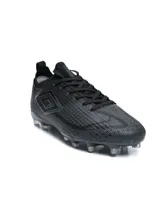 Championes de fútbol Umbro Borel Club HG, color negro con detalles sutiles en tono oscuro y suela con tapones para césped natural.