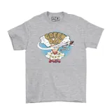 Remera gris de manga corta con estampa frontal del álbum Dookie de la banda Green Day. Confeccionada en algodón, presenta un diseño clásico de cuello redondo.