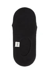 Media invisible de corte bajo, color lila, con etiqueta lateral pequeña con logo.