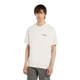Remera blanca de manga corta Dickies, de corte holgado, con pequeño logo estampado en el pecho.