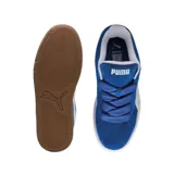 Championes Puma modelo Park Lifestyle Easy, de diseño urbano en color negro con detalles en blanco. Confeccionados en gamuza con la icónica franja lateral de la marca y suela de goma resistente.