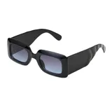 Lentes de sol con armazón rectangular de estilo retro y patillas anchas. Cuentan con protección UV400.