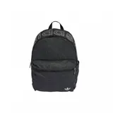 Mochila Adidas Cl Washed Effect de color negro con efecto lavado, con gran inscripción de la marca en la parte superior y logo del Trifolio en la parte inferior. Cuenta con compartimento principal con cierre, bolsillo frontal con cierre y asas ajustables.