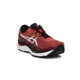 Championes de running Asics Gel-Cumulus 24 SE, modelo para hombre en color rojo coral y negro con suela blanca y amortiguación FF Blast.