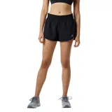 Short deportivo New Balance Accelerate 2.5 Inch, color negro, con cintura elástica, logo reflectivo y calza interior de malla.