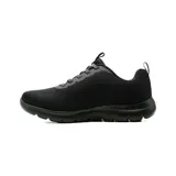 Championes deportivos Skechers modelo Summits Eckler Wide Fit, color negro (All Black), con capellada de malla técnica y cordones elásticos.
