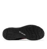 Championes de trekking Columbia Konos Trs Outdry para hombre, en color rojo y negro. Cuentan con empeine de malla técnica transpirable, tecnología impermeable OutDry y suela Adapt Trax para tracción en superficies secas y mojadas.