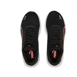 Championes Puma Transport Modern Running color gris, con detalles en blanco y suela blanca.