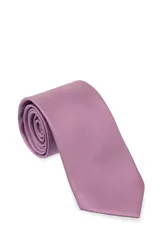 Corbata lisa color dorado.