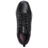 Championes Topper modelo Rod II, color negro con detalles en violeta malva. Diseño deportivo con capellada de cuero sintético perforado para mayor ventilación, cierre con cordones y suela de goma con entresuela blanca.