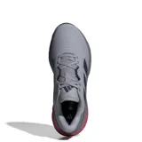 Championes Adidas Galaxy 7 M, color gris con detalles en negro y rojo. Zapatillas de running con capellada de malla transpirable y suela de goma.
