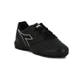 Championes de fútbol Diadora modelo Halo Tf M, color negro con logo blanco en el lateral.