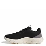 Championes deportivos Adidas modelo Cloudfoam Flex, color negro con detalles en rosado viejo. Presentan una capellada de malla transpirable, cierre de cordones y una suela con tecnología Cloudfoam para mayor amortiguación.