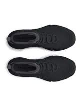 Botas tácticas Under Armour modelo Charged Valsetz Mid, color negro, con parte superior sintética transpirable y refuerzos de PU. Cuentan con entresuela Charged Cushioning para amortiguación y suela exterior Vibram XS Trek para mayor tracción y durabilidad.