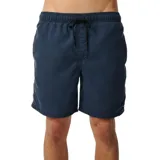 Short de baño Rip Curl Bondi de 17 pulgadas, color azul marino, confeccionado en poliéster reciclado de secado rápido, con cintura elástica, cordón ajustable y bolsillos laterales.