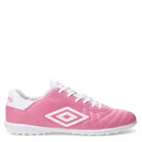 Championes de fútbol 5 Umbro modelo Touch TF, con suela multitaco diseñada para césped sintético. Presentan un diseño clásico con el logo de la marca en el lateral y cierre mediante cordones.