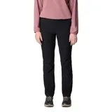 Pantalón Columbia Leslie Falls Pant II de color negro, corte recto y cintura media. Diseñado con tecnologías Omni-Shield y Omni-Shade UPF 50, cuenta con bolsillos funcionales y rodillas articuladas.