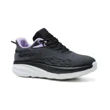 Championes deportivos American Sport Bessie, color gris claro con detalles en rosa y blanco.