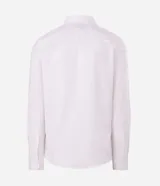 Camisa de vestir Marfinno de corte slim fit, color beige, con cuello estructurado, manga larga y cierre frontal con botones.