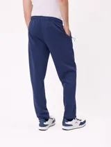 Babucha gris de algodón y poliéster, con cintura elástica, cordón ajustable y bolsillos laterales. Presenta el logo de Rusty bordado en el muslo izquierdo.