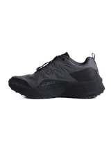 Championes de trail running Scandinavian modelo Wellspring, con diseño técnico en tonos beige, blanco y negro. Presentan capellada de malla respirable con refuerzos sintéticos, sistema de ajuste rápido con cordones elásticos y suela con relieve para mayor tracción.