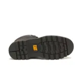 Botas de cuero color negro Caterpillar modelo Colorado 2.0, con cordones, suela chunky de goma y detalles del logo en amarillo en el lateral y la lengüeta.