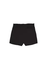Shorts de algodón color azul, de la colección Benito Antonio x ZARA. Posee cintura elástica con acabado paperbag y cordón ajustable, además de bolsillos laterales y un bolsillo trasero de plastrón.