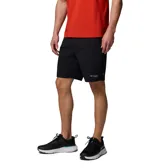 Short Columbia para hombre, color negro, con tecnología avanzada de repelencia Omni-SHIELD, múltiples bolsillos con cierre y trabillas para cinturón.