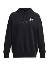 Buzo con capucha Under Armour de corte oversize, confeccionado en tejido polar de mezcla de algodón con interior cepillado. Presenta hombros caídos, puños y bajo acanalados, y el logo de la marca estampado en el pecho.