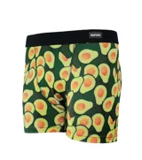Boxer de lycra premium con estampado de aguacates y cintura elástica negra con logo Rufián.