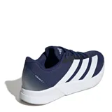 Championes de running Adidas Duramo RC2, color azul marino con las icónicas tres tiras laterales en blanco y suela de amortiguación Lightmotion en color gris claro.