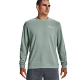 Buzo Under Armour de hombre color verde, de tela suave y ligera. Tiene cuello redondo, mangas largas y logo estampado en el pecho.
