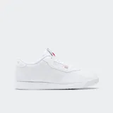 Championes Reebok Princess blancos de cuero sintético, con logo de la marca en el lateral y suela de goma.
