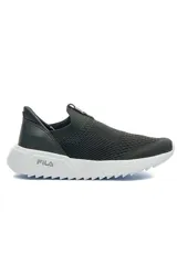 Championes deportivos Fila Calzini de mujer, color beige, con diseño slip-on de tejido elástico tipo media y suela chunky texturizada.