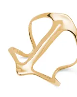 Pulsera rígida dorada con forma de mantarraya.