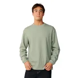 Remera de manga larga Rip Curl de tejido waffle, color verde menta, con cuello redondo y diseño liso.